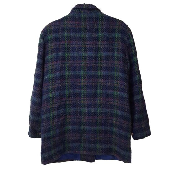 Vintage Plaid Double Breasted Wool Blazer for Women DAMART U.S. Size 8 - Picture 2 of 8